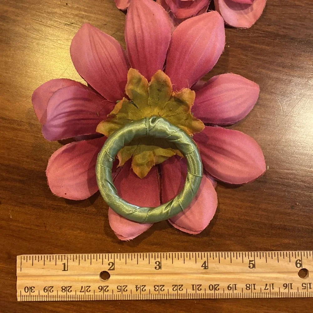 Vintage NWOT 90s Placemat Napkin Ring Set of 4 Fruits Flowers Cottagecore New!